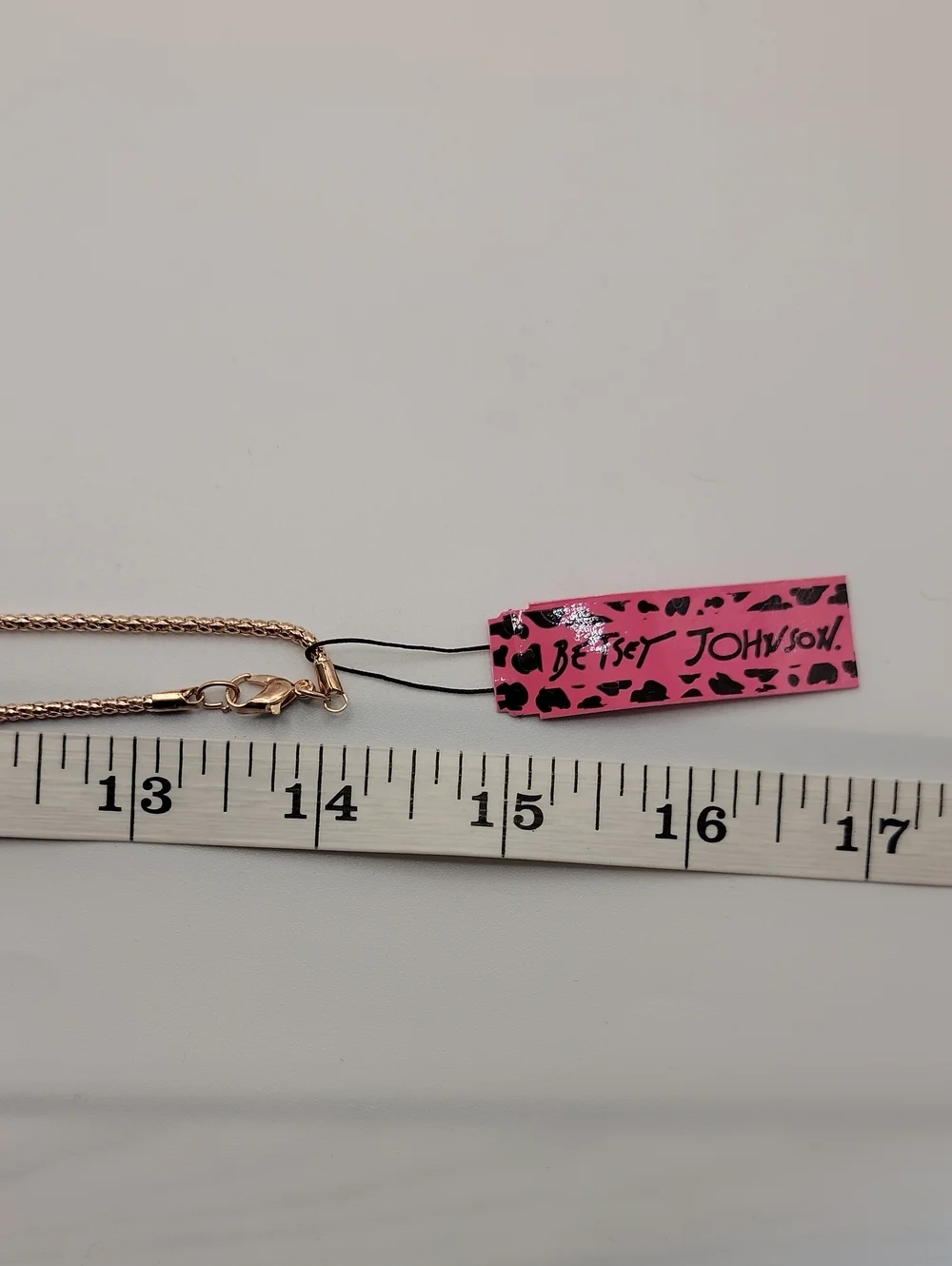 Betsey Johnson Rose Gold Reindeer Crystal Pendant Necklace 28